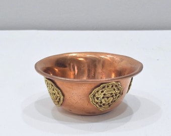 Tibetan Copper Buddhist Butter Lamp