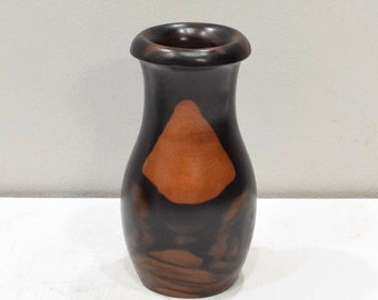 Kamagong Wood Vase Carved  Philippines