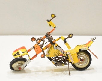 African Toy Motorcycle  Recycled Tin Can Tanzania