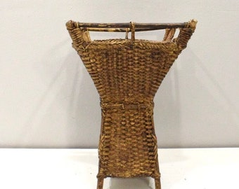 Basket Philippines Ifugao Kayaband Potato Woven Carrie Rattan Basket