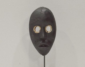 African Dan Burnished Wood Mask Liberia