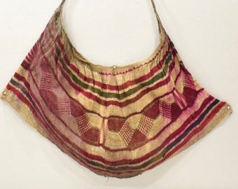 Papua New Guinea Woven Bilum Fiber Purse West Sepik