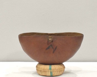 African Gourd GogoTribal Food  Bowl Vessel