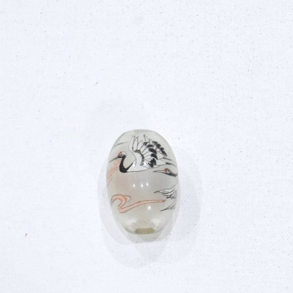 Beads Chinese Reverse Painted Glass Bead