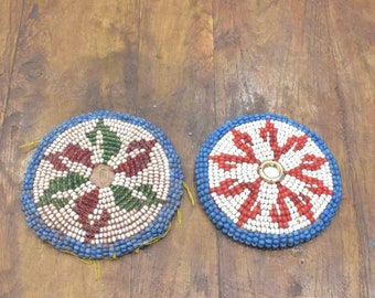 Middle Eastern Beaded Banjara Medallion Pairs