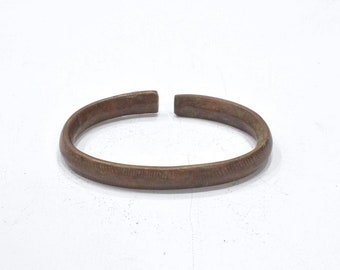 African Vintage Bronze Bangle Bracelet Ghana