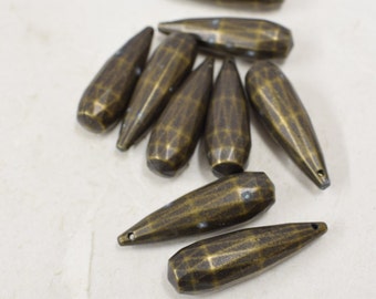 Beads Bronze Plated Bullet Pendants