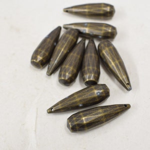 Beads Bronze Plated Bullet Pendants