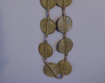 Beads African Baule Brass Round Mali Beads 48mm