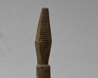 Papua New Guinea Sago Stir Stick Wood Carved Murik Lakes