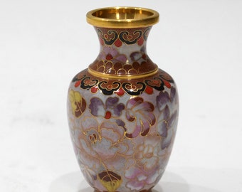 Chinese Cloisonne' 1000 Flower Vase