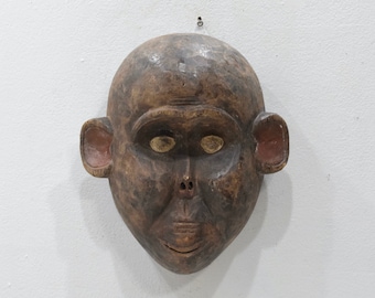 African Mask Monkey Face Bulu Tribe Cameroon