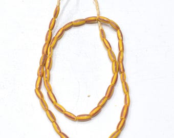 African Stripped Watermelon Beads Ghana
