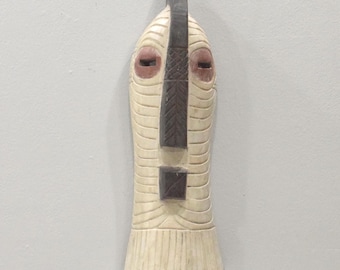 African Mask Songye Male Wood DRC Mask