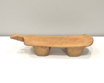 African Stool Lobi Wood Vintage Stool Burkina Faso