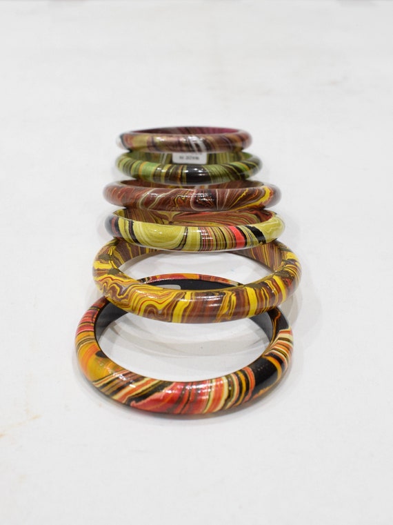 Bracelets Painted Wood Assorted Bangle Bracelets - image 3