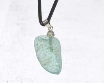 Roman Glass Chip Pendant