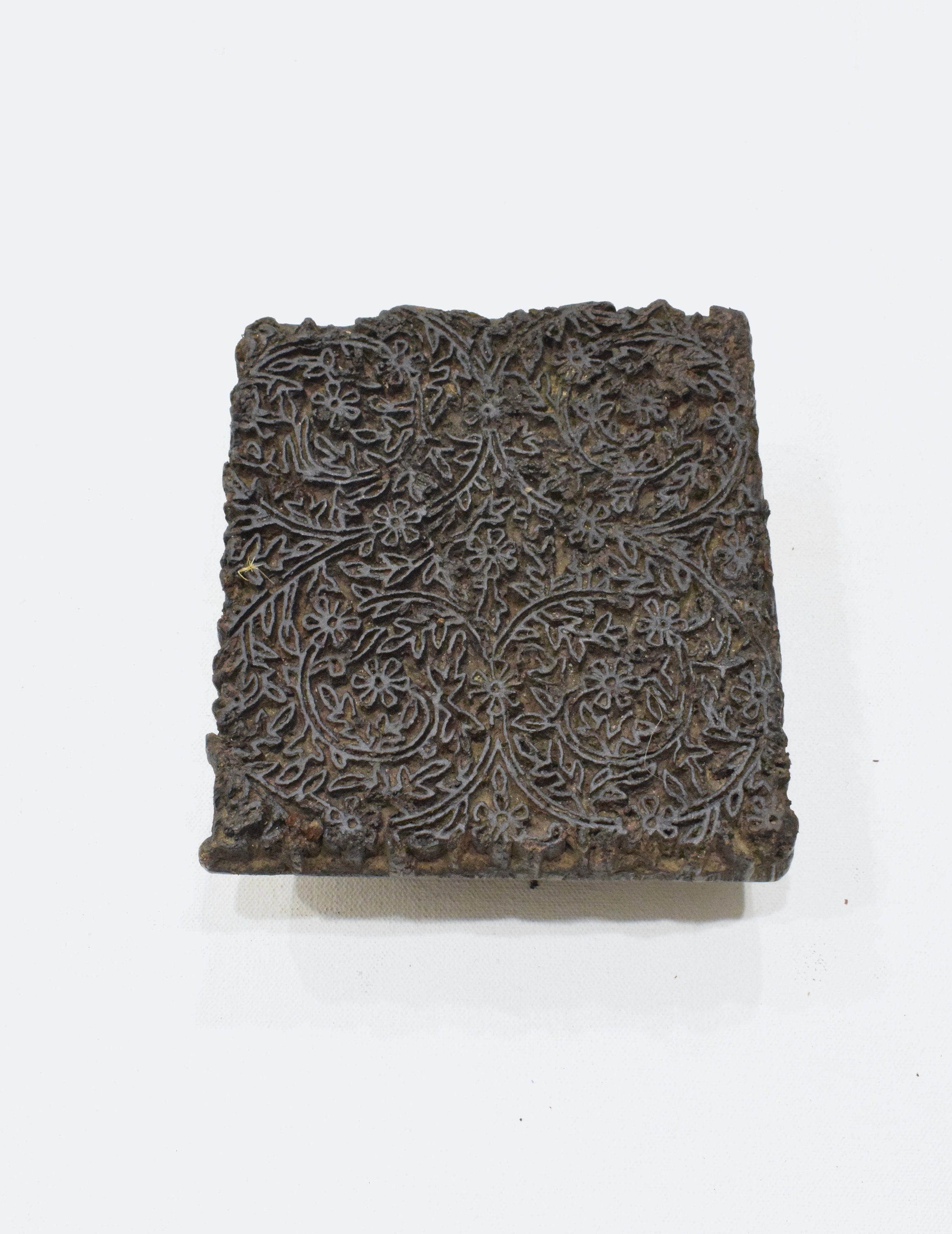 India Wood Block Ink Stamp Hand Carved Design