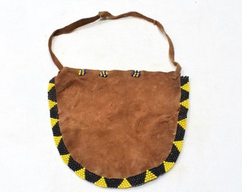 African Bushmen Apron Female Hide Beaded Apron