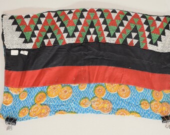 African Zulu Old Beaded Waist Apron Panel South African Beaded Apron Panel