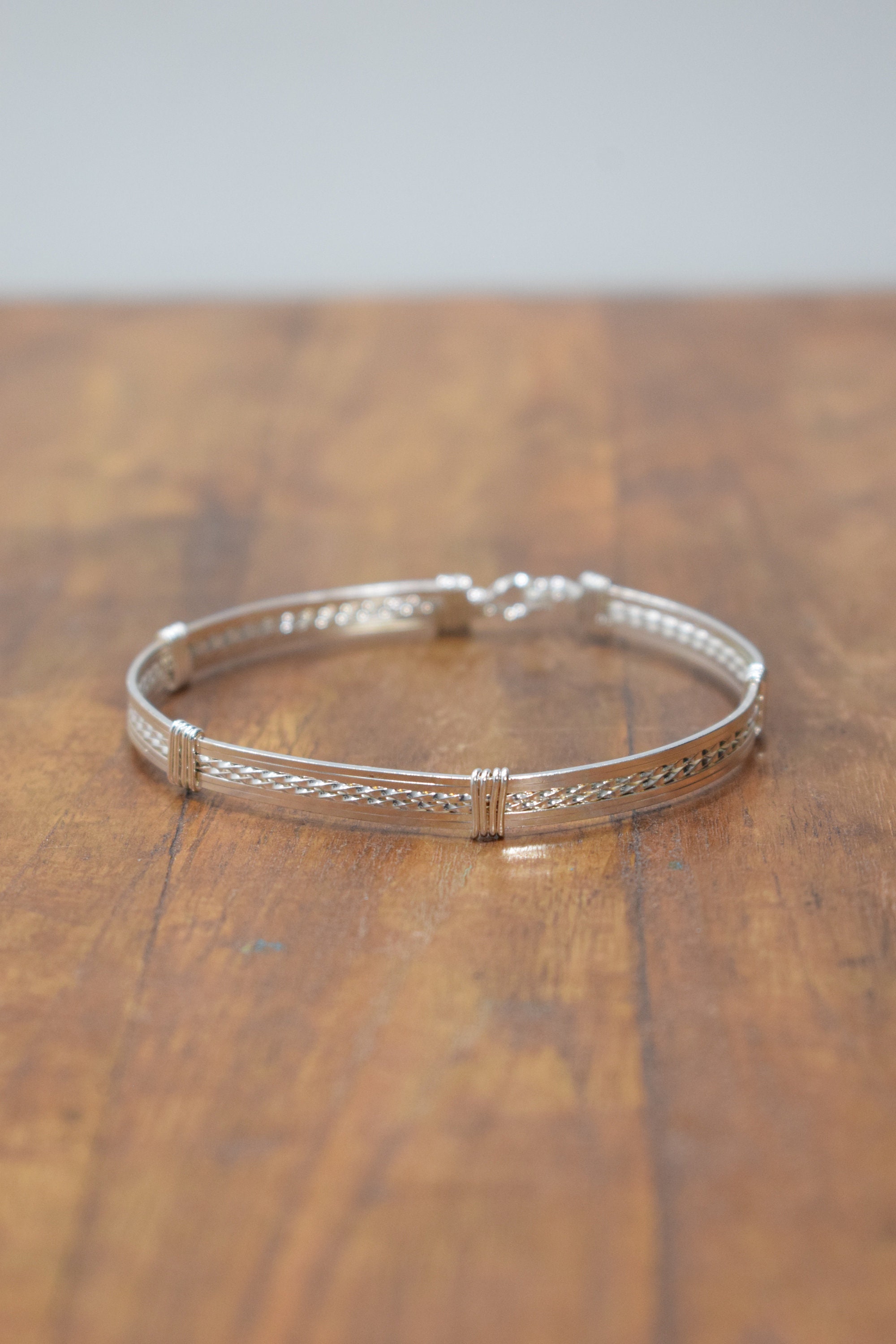 Bracelet Plated Silver Bangle Bracelet