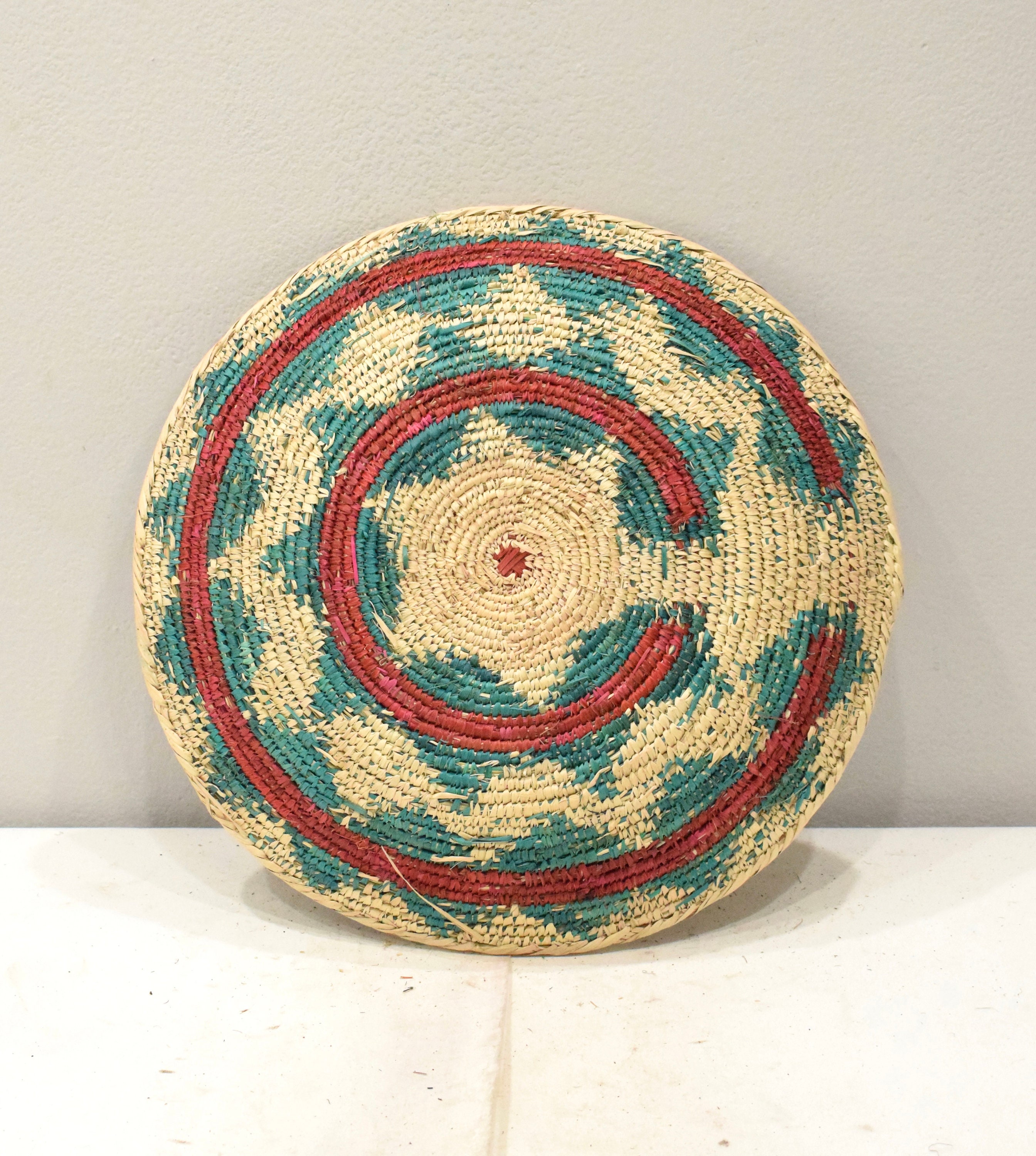 African Basket Botswana Natural Colors South Africa Woven Palm Food Basket