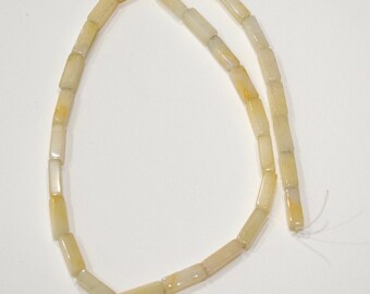 Beads Chinese Yellow Serpentine Beads 14-15mm