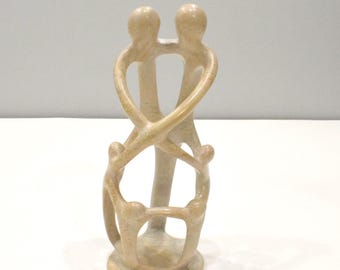 African Soapstone Family Tree of Life Sculpture Kenya