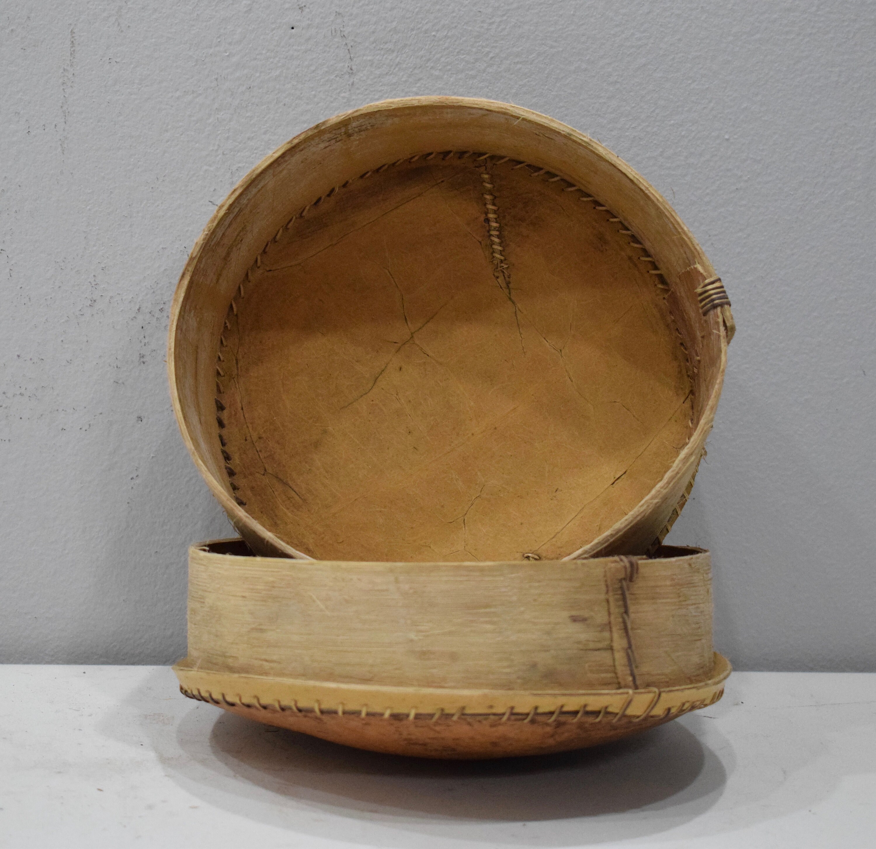 African Gourd Bark Box Burkina Faso Mali