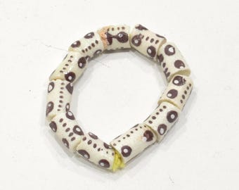 African Krobo Glass Bead Bracelet Ghana West Africa