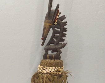 African Mask Bamana Chi Wara Headdress Mali