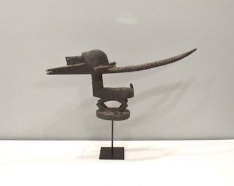 African Old Bamana Chi Wara Headdress Mali