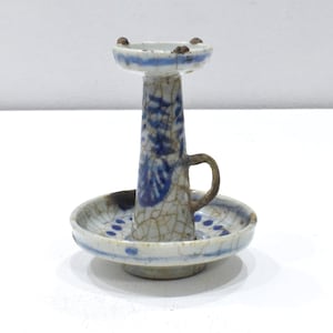 Chinese Blue and White Porcelain Oil Lamp