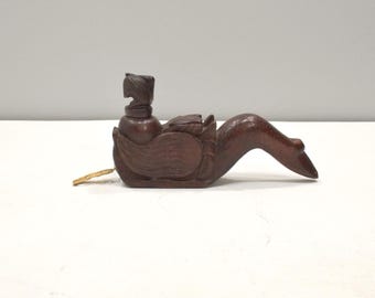 Indonesia Lombok Tribe Chalkline Carpenters Tool Wood Carved