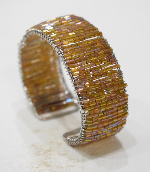 Bracelets Beaded Cuff Assorted Color Adjustable B… - image 3