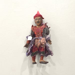 Puppet Marionette Wood Burmese Puppet Folk Art