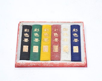 Chinese Calligraphy Ink Set 6 Colors