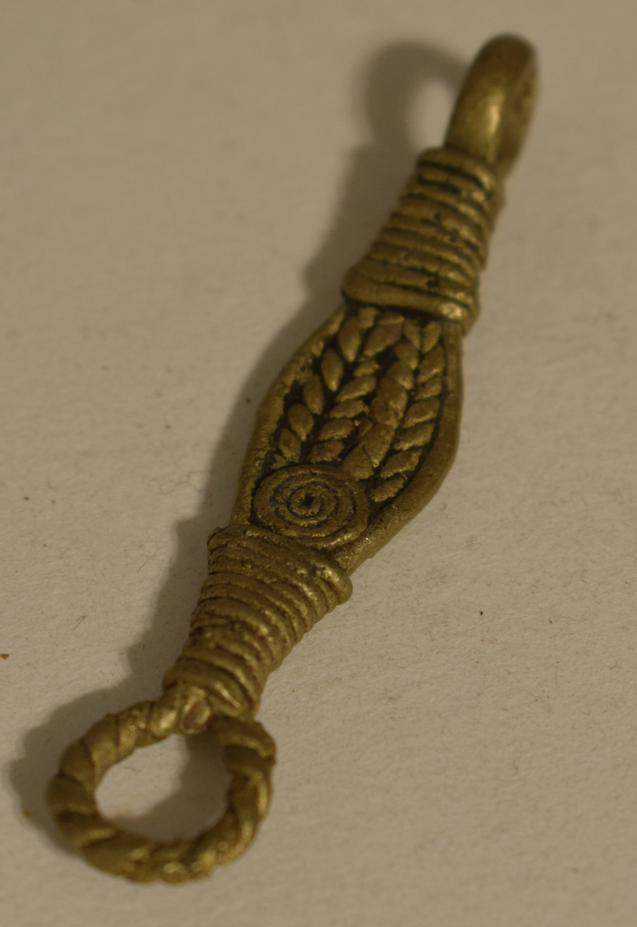 African Brass Turkana Lip Plug Kenya Beauty Ornament Tribal Brass Lip Plug