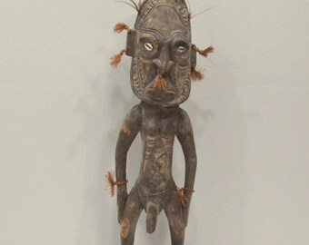 Papua New Guinea Wood Figure Ceremonial Mindimbit Village