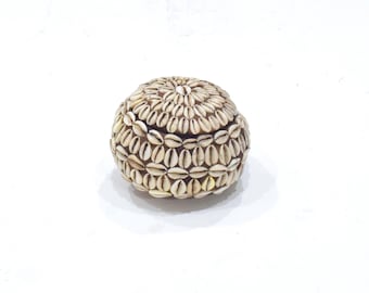 African Cowrie Shell Gourd Box Ritual Kenya