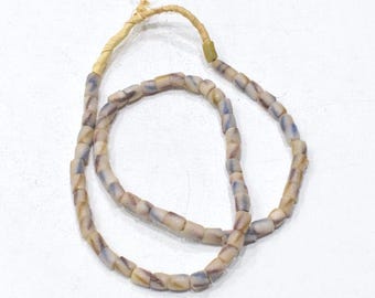 African Sand Cast Glass Bead Strand Ghana