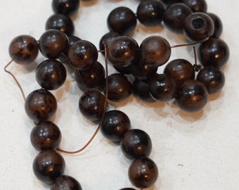 Beads Buri Nut Philippines Vintage Round Beads 10mm - 11mm