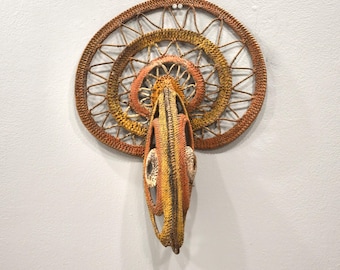 Mask Papua New Guinea Woven Fiber Yam Mask