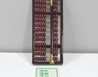 Abacus Chinese Math Calculation Wooden Frame