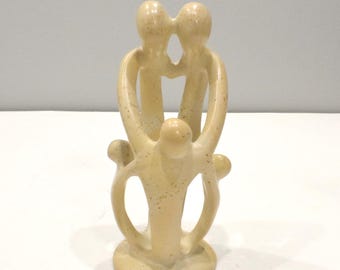 African Soapstone Family Tree of Life Sculpture Kenya
