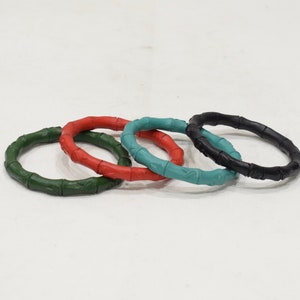 Bracelet Chinese Cinnabar Bamboo Design Bracelet