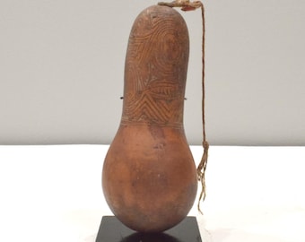 Papua New Guinea Gourd Lime Spatula Cassowary Bone Lime Spatula