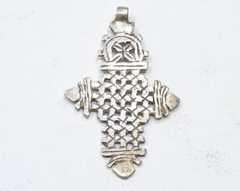 Ethiopian Silver Coptic Cross Tuareg Tribe North Africa