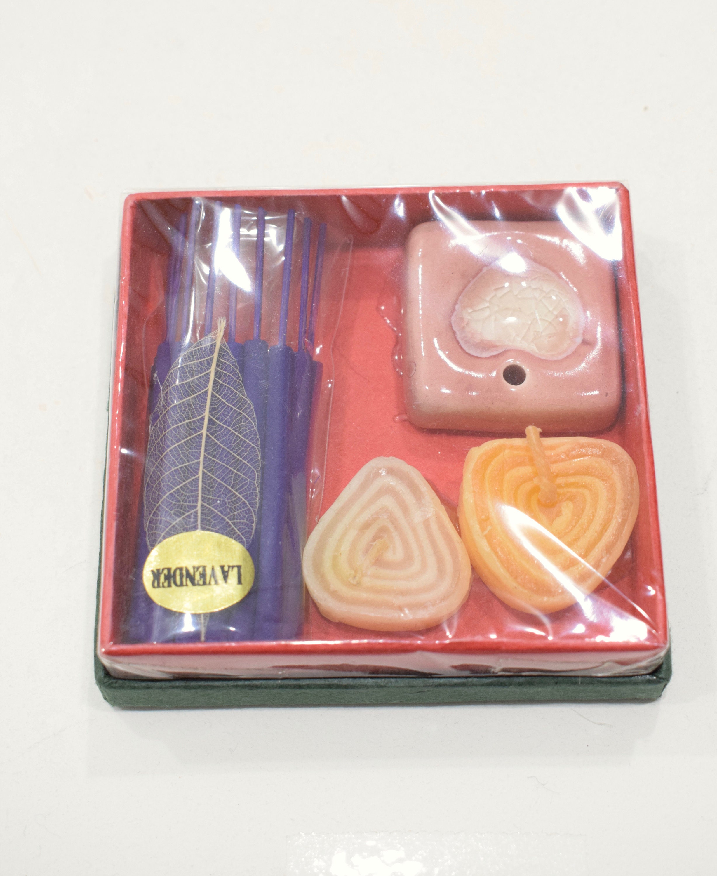 Incense Holder Pink White Ceramic Heart Incense Sets