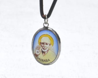 Pendant Spiritual Framed Picture Saibaba The Father